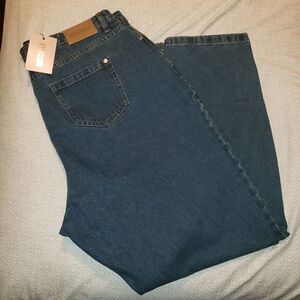 MISSGUIDED STRAIGHT LEG ELLA DENIM BLUEBJEAN SIZE 16 NWT